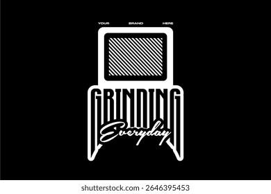 vetor de design de camiseta para merch e impressão