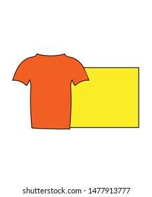 Tshirt design vector template and company logo.