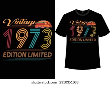 T-shirt Design Vintage Design Retro Text Stock Vector