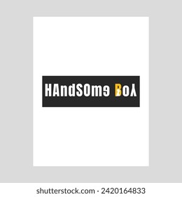 t-shirt Design White Color Handsome Boy 