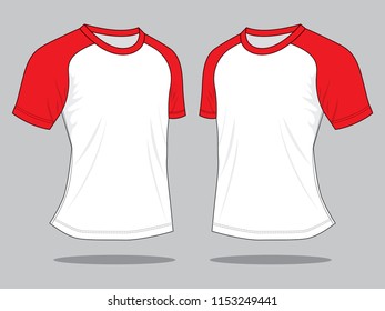 T-Shirt Design (White/Red)
: Perspective View