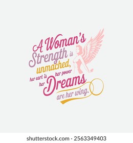 T-shirt design ,woman's Day , vector art illustration