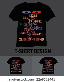 T-shirt design writ logo for. t-shirt design template.
