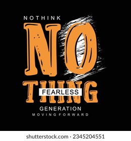 Tshirt designs and posters that says nothing, typography graphics, vector illustration