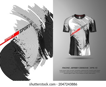Sports jersey and t-shirt template sports jersey design vector mockup.  Sports design for football, racing, gaming jersey. Vector. 8172963 Vector  Art at Vecteezy