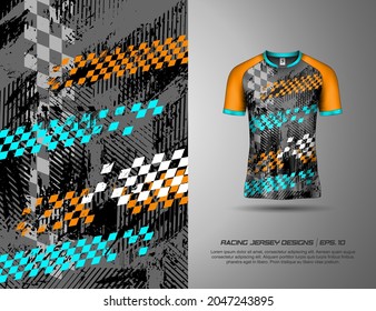 T-shirt designs sports texture abstract background for extreme jersey team, racing, cycling, football, gaming and sport livery.