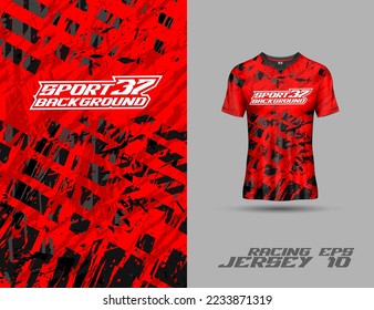 Plantilla de diseño de camisetas. Resumen de los antecedentes del equipo deportivo extremo jersey, motocross, carreras de coches, ciclismo, pesca, submarinismo, leggings, fútbol, juegos