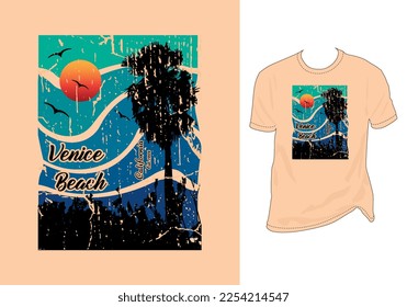 t-shirt design,Venice beach, California,surfing boat, palm tree shirt design, print design, summer fashion, graphic shirt, typography t-shirt vector, surf,shark , tee t shirt graphic, t shirt print,  