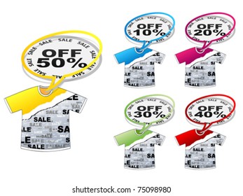 t-shirt with discount tags