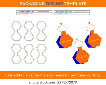 T-Shirt Display Card Dieline Vector