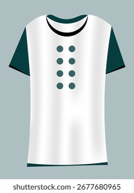 t-shirt displayed from front and back