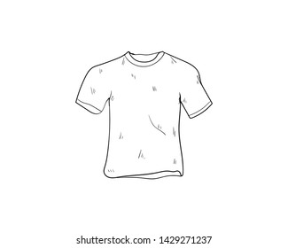 t-shirt doodle hand drawing vector 