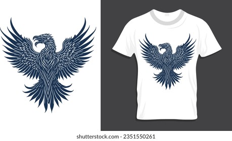  Camiseta con dragón, ilustración vectorial de camisetas y diseño artístico