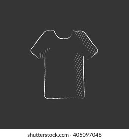T-shirt. Drawn in chalk icon.