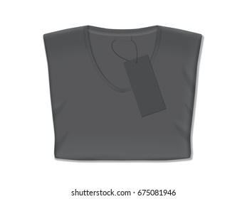 T-shirt. It's easy to change colors. Mock up.  Vector template