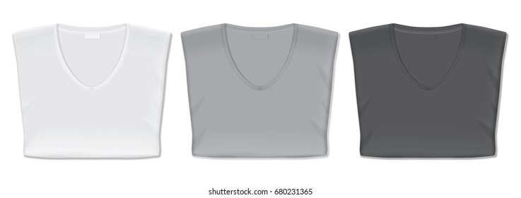 T-shirt. It's easy to change colors. Mock up.  Vector template