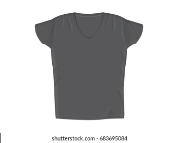 T-shirt. It's easy to change colors. Mock up.  Vector template