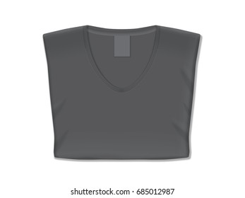  T-shirt. It's easy to change colors. Mock up.  Vector template
