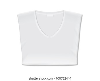 T-shirt. It's easy to change colors. Mock up.  Vector template