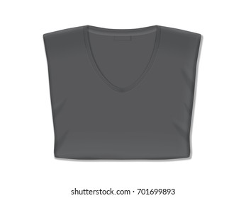  T-shirt. It's easy to change colors. Mock up.  Vector template