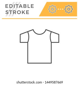 T-shirt editable stroke line icon
