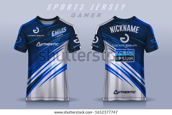Download Tshirt Esport Design Template Soccer Jersey Stock Vector Royalty Free 1652377747