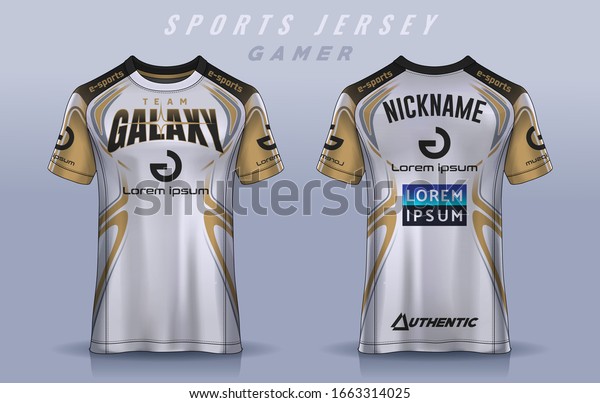 Download Tshirt Esport Design Template Soccer Jersey Stock Vector Royalty Free 1663314025