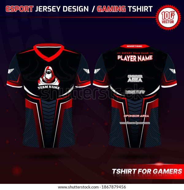 Download Tshirt Esport Design Template Soccer Jersey Stock Vector Royalty Free 1867879456