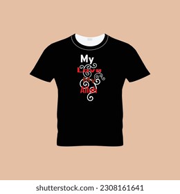 T-shirt fashion illustration vector design