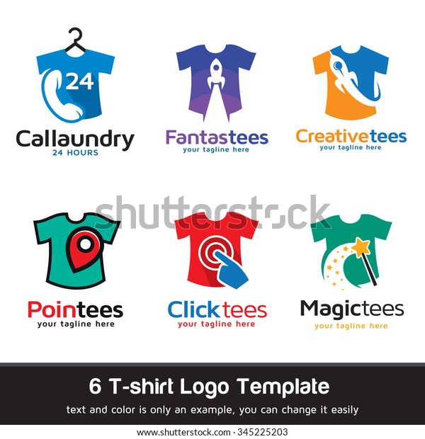 Tshirt Fashion Logo Template Design Vector Stock Vector (Royalty Free ...