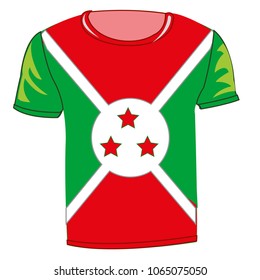 T-shirt flag Burundi