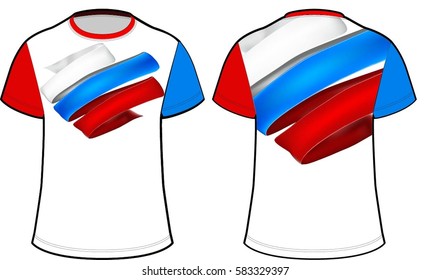 t-shirt with the flag of Russia