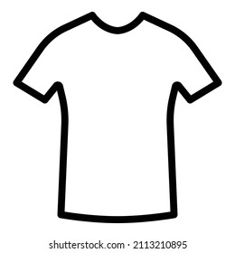 T-shirt Flat Icon Isolated On White Background