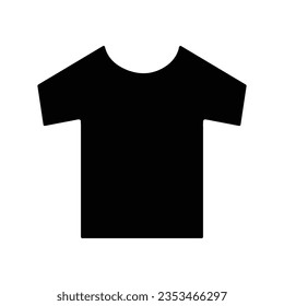 T-shirt flat icon, Mens clothing symbol, flat illustration on white background..eps