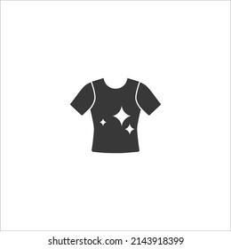 T-shirt flat icon. Vector icon isolated on white background.