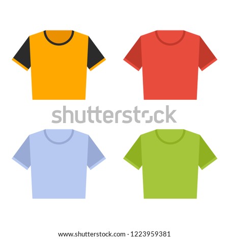 t-shirt flat icon. You can be used t-shirt icon for several purposes like: websites, UI, UX, print templates, presentation templates, promotional materials, info-graphics, web and mobile phone apps.