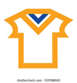 T-shirt Flat minimal icon vector