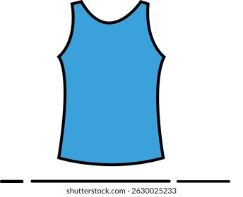 T-shirt Flat style. Color vector illustration
