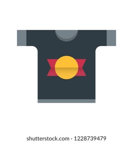 T-shirt flat vector icon.