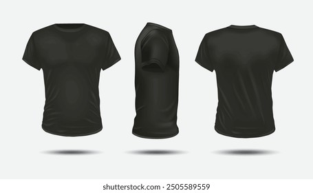 tshirt front and back mockup design template
