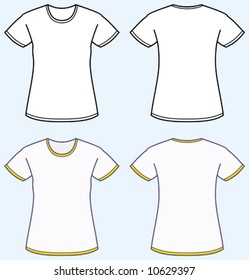 Women’s t-shirt (front and back view)