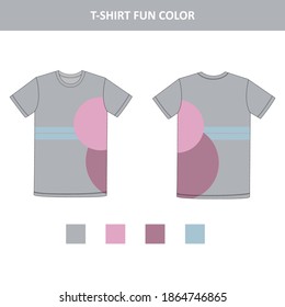 T-Shirt Fun Color Mock Up for Commercial Use