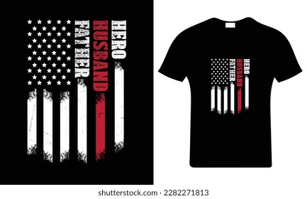 t-shirt gift dad and husband. Father's Day T Shirt Design Template