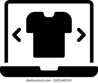 tshirt glyph icon illustration vector