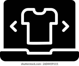 tshirt glyph icon illustration vector