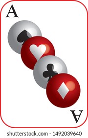 T-shirt grafic, game, white diamond, trebol,clover, billiards, heart, blackheart, ace.