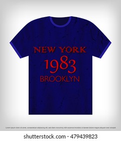 T-shirt graphic design. Vector illustration.