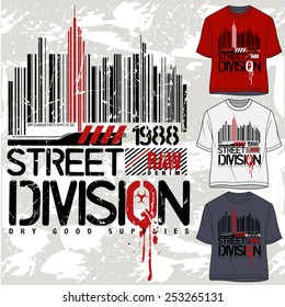 t-shirt graphics, about new york, street division