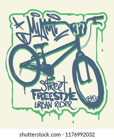 T-shirt Graphics. Extreme bike street style