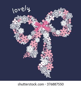 T-shirt Graphics / illustration cute ribbon